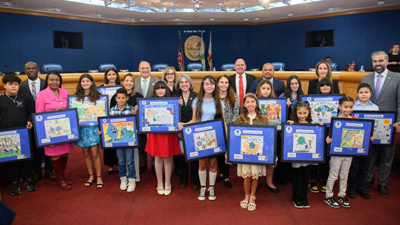 Student artists honored for their winning Every Drop Counts poster contest entries