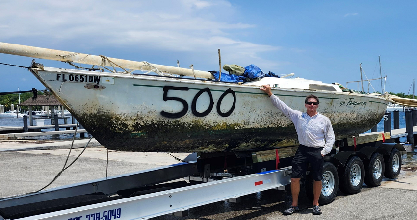 photo of the 500th vessel removed