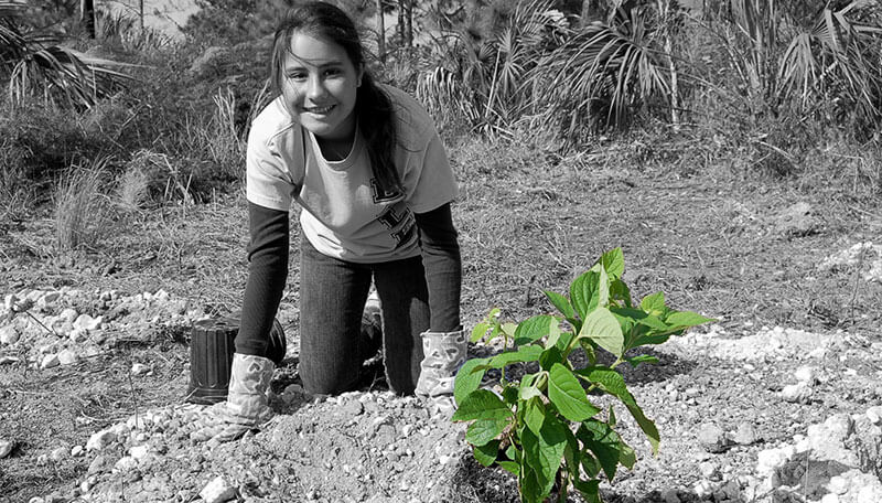 An Environmentally Endangered Lands volunteer.