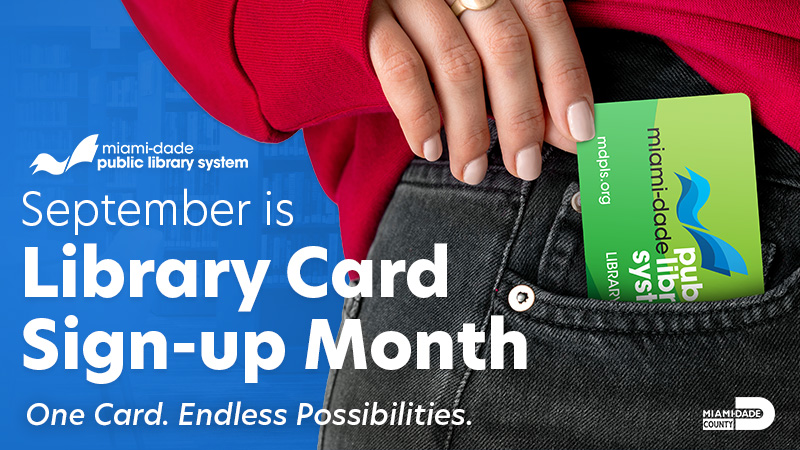 graphic for library card promotion