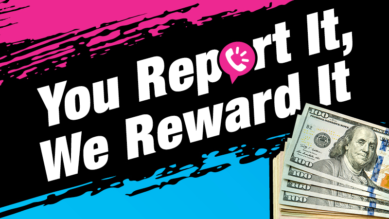 You report it, we reward it.