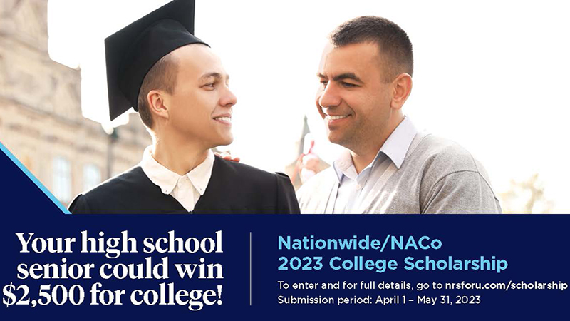 Apply for the 2023 NACo/Nationwide Scholarship