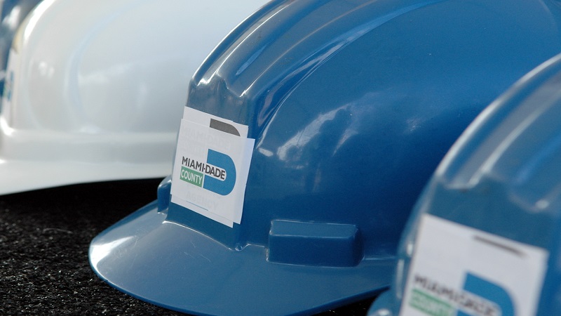 Miami-Dade County branded hard hats