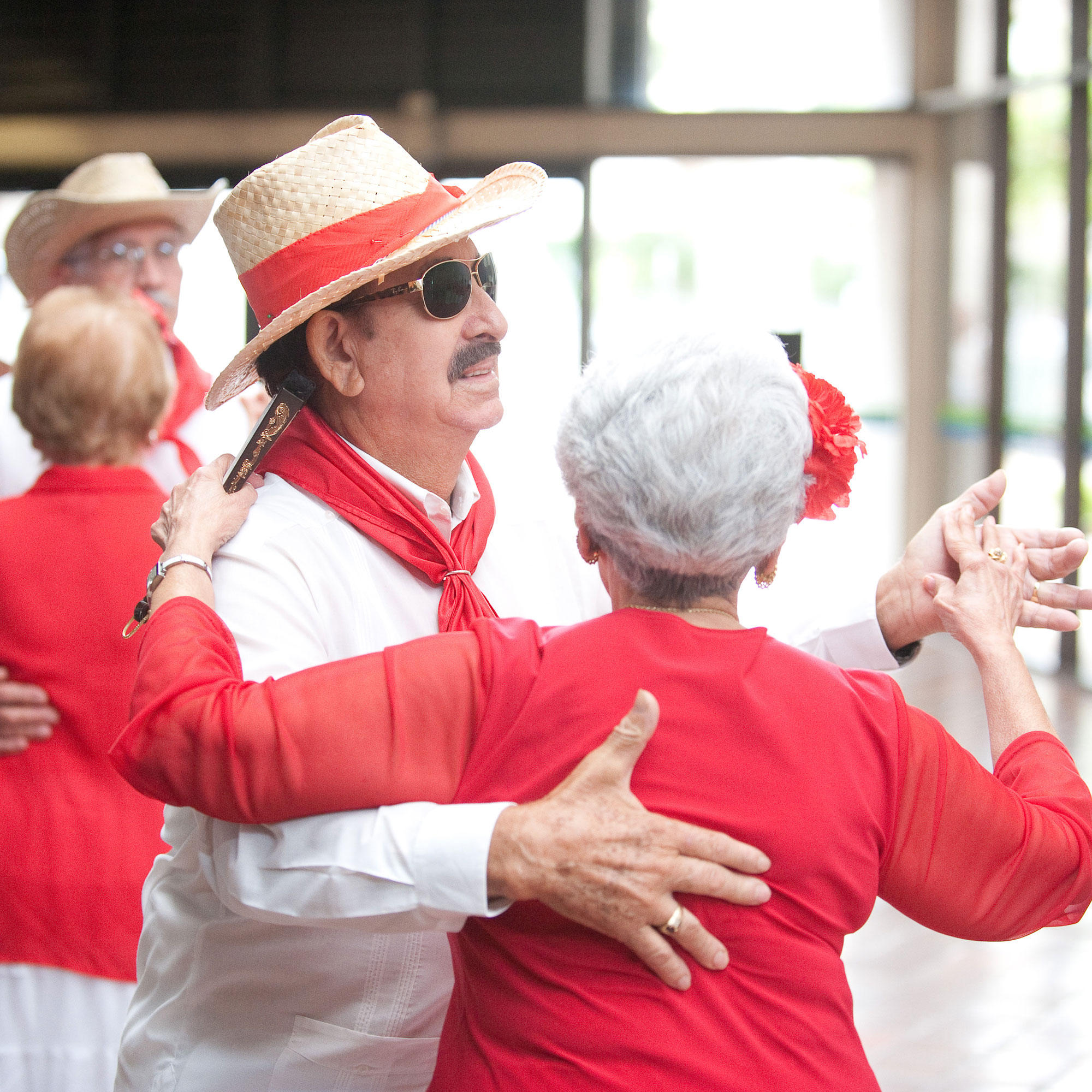 a couple dancing salsa 