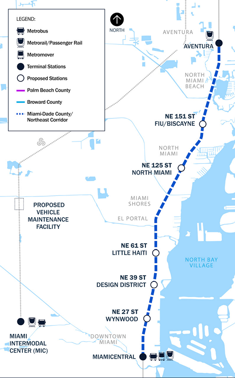 Map of Northeast Corridor