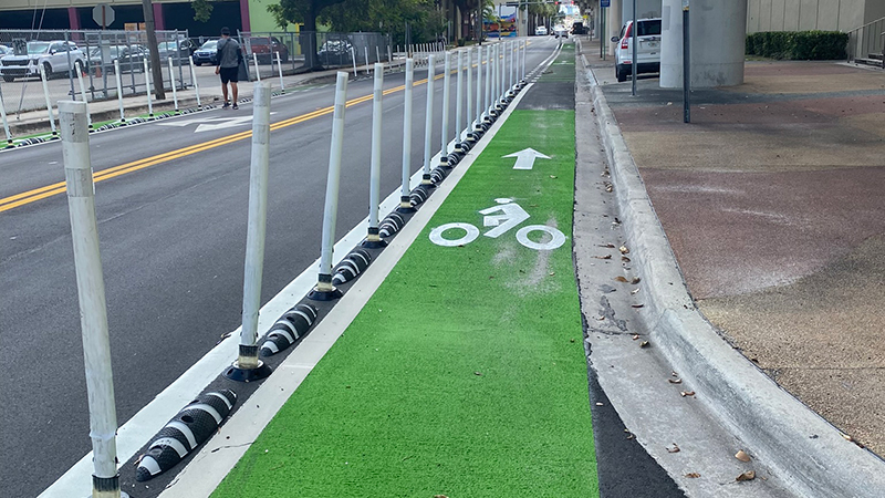 protected bike lane